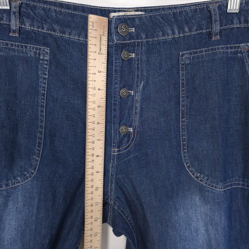 SUNDANCE Women’s Denim Jeans 14 Cargo Utility Jogger 100% Cotton - Picture 5 of 12